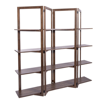 Lennox - Open Bookcase - Dark Brown - Hornell Furniture Outlet