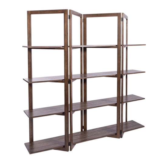 Lennox - Open Bookcase - Dark Brown - Hornell Furniture Outlet