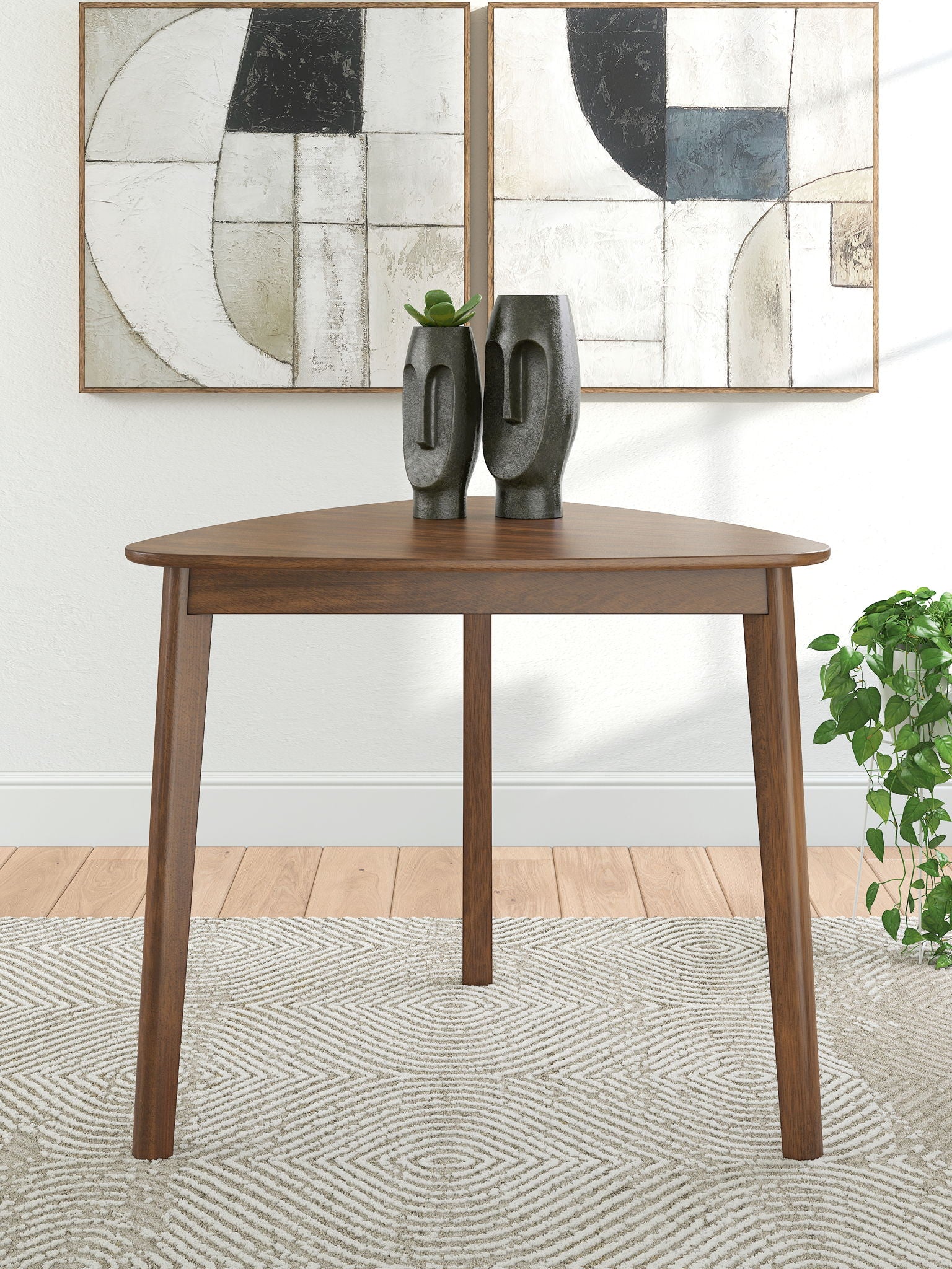 Tameride - Triangle Dining Room Table - Brown - Hornell Furniture Outlet
