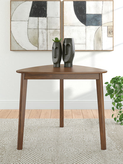 Tameride - Triangle Dining Room Table - Brown - Hornell Furniture Outlet
