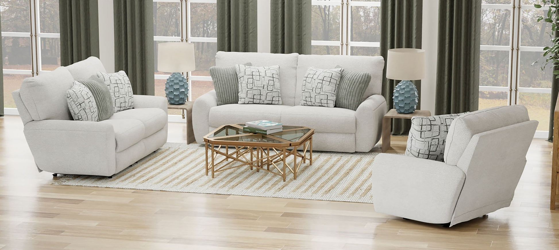 Maxwell - Power Deep Seat Reclining Loveseat - Hornell Furniture Outlet