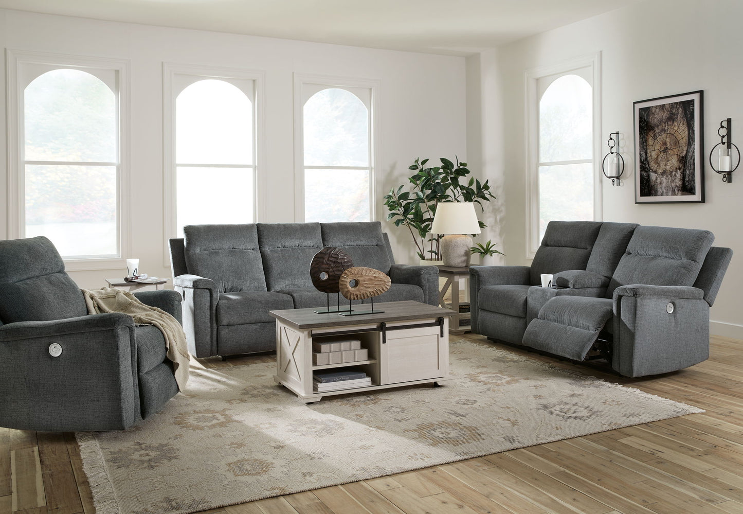Barnsana - Reclining Living Room Set - Hornell Furniture Outlet