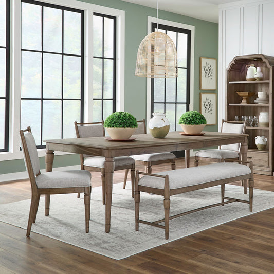 Hickory Grove - Rectangular Table Set With Upholstered Chairs - Hornell Furniture Outlet