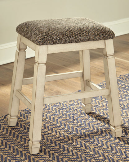 Bolanburg - Beige - Upholstered Stool (Set of 2) - Hornell Furniture Outlet