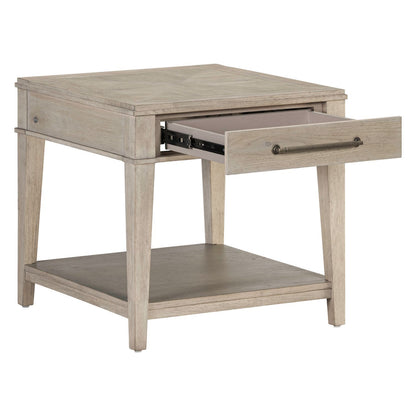 New Haven - End Table - Sanctuary White - Hornell Furniture Outlet