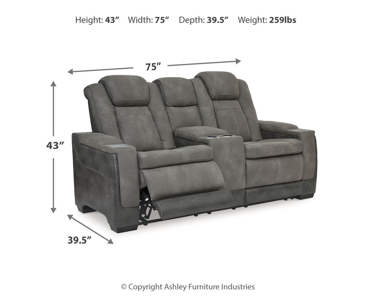 Next - Gen Durapella - Power Reclining Loveseat - Hornell Furniture Outlet