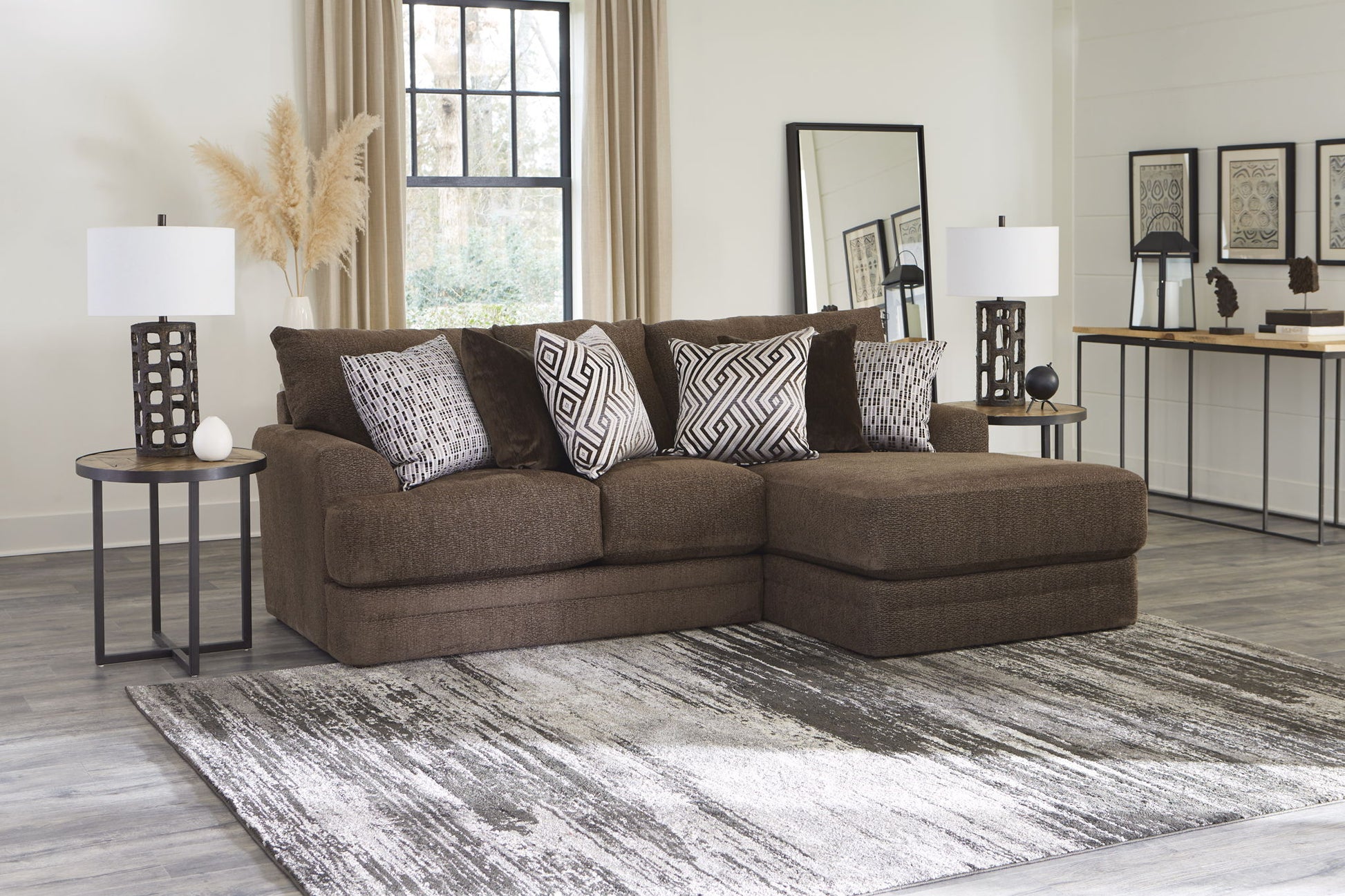 Galaxy - Sectional With Included Accent Pillows - Hornell Furniture Outlet