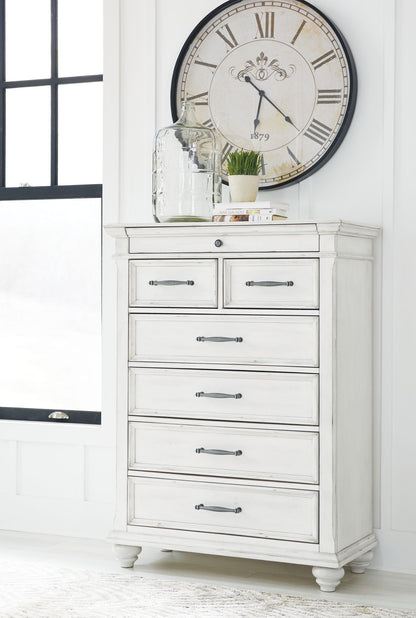 Kanwyn - Whitewash - Chest - Hornell Furniture Outlet