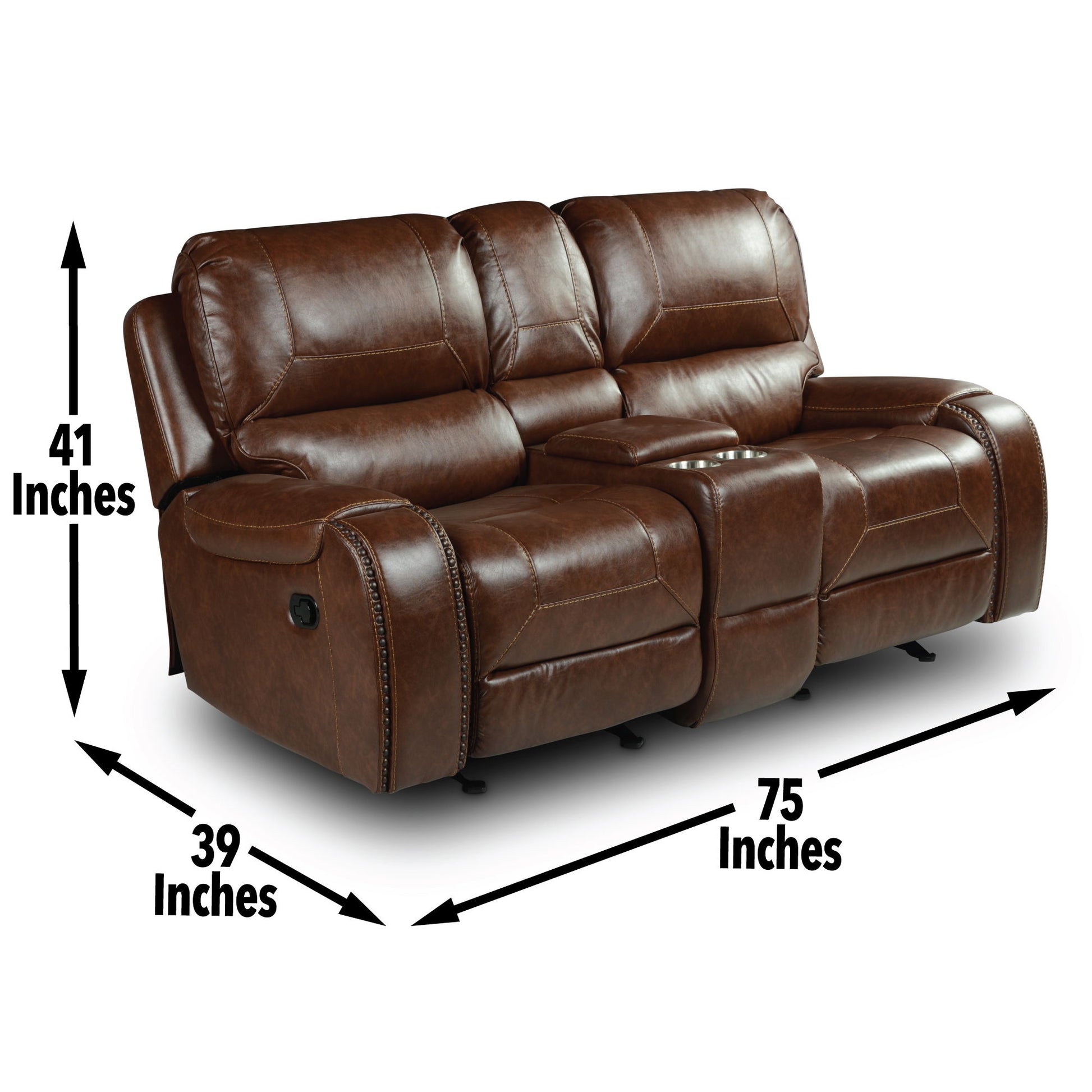 Keily - Manual Motion Glider Loveseat - Hornell Furniture Outlet