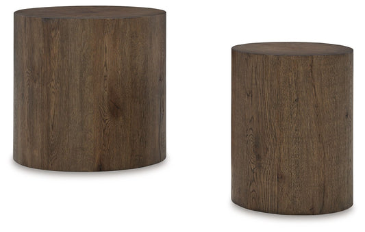 Cammund - Brown - Accent Table (Set of 2) - Hornell Furniture Outlet