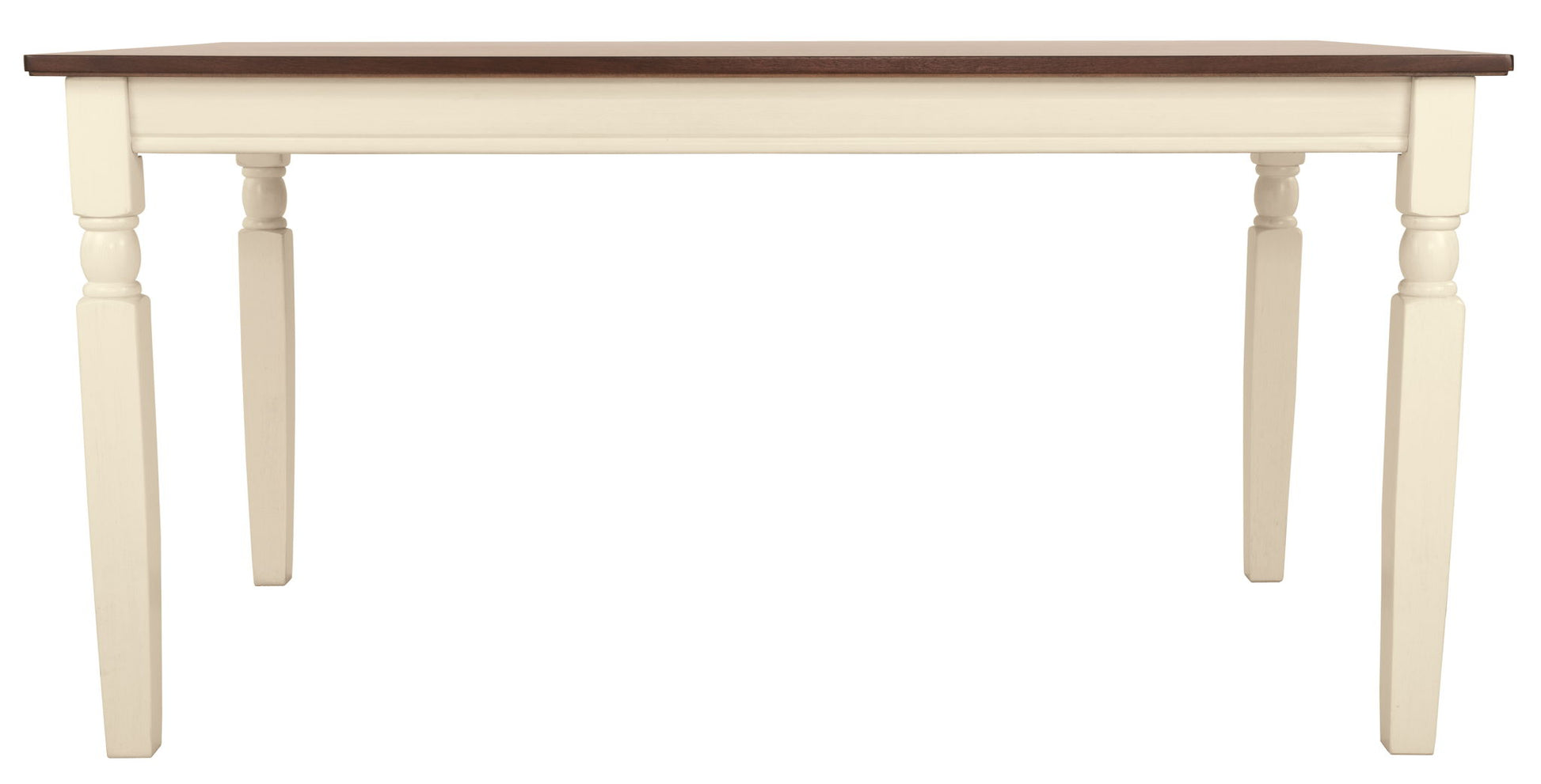 Whitesburg - Brown / Cottage White - Rectangular Dining Room Table - Hornell Furniture Outlet
