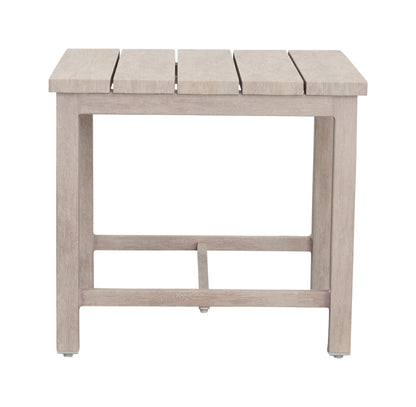 Blakely - Outdoor Aluminum End Table - White - Hornell Furniture Outlet