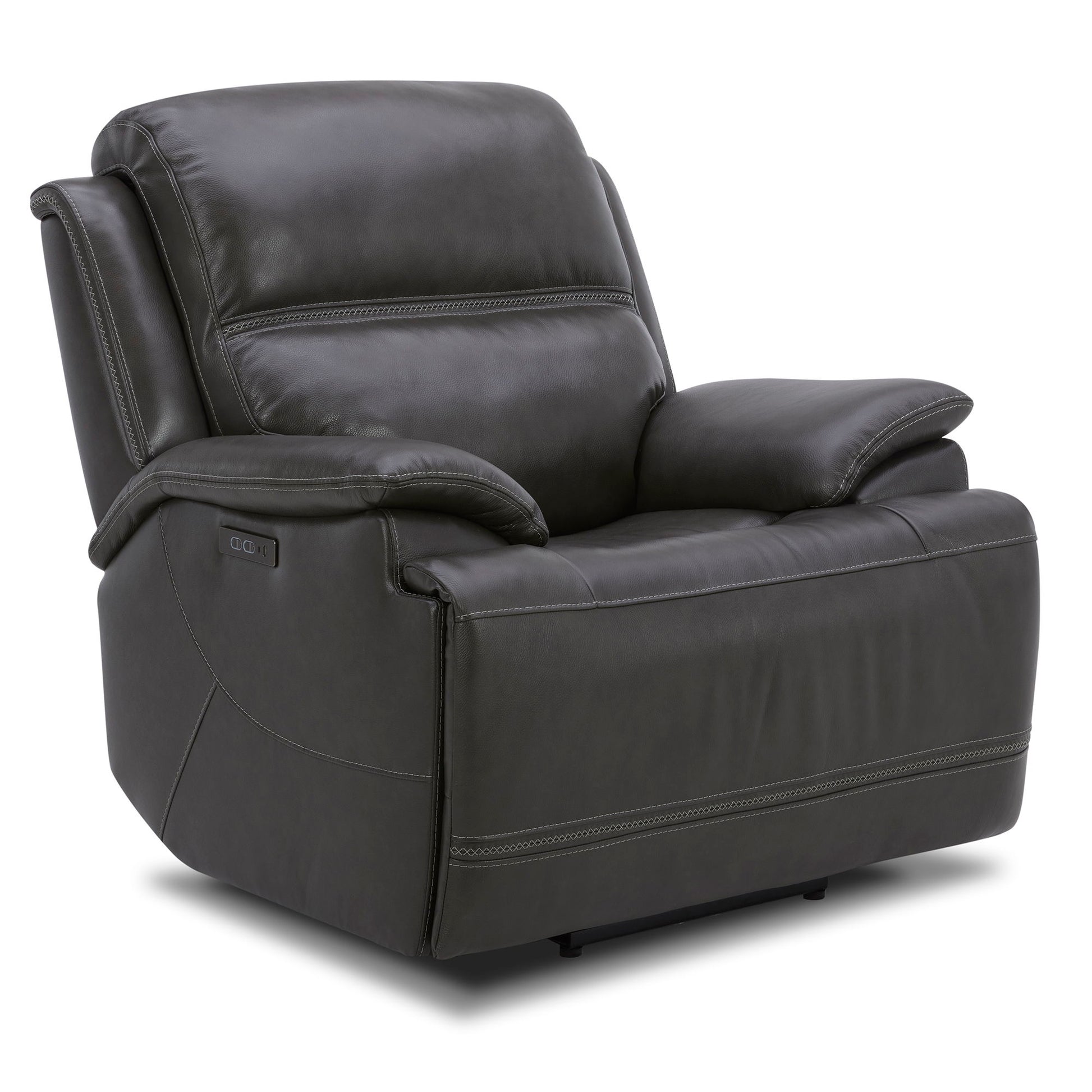 Bentley - Swivel Glider Recliner P2 - Graphite - Hornell Furniture Outlet