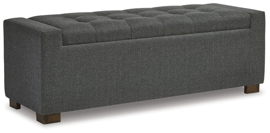 Cortwell - Storage Bench - Gray - Hornell Furniture Outlet
