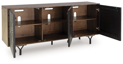 Lavinmont - Multi Brown - Accent Cabinet - Hornell Furniture Outlet