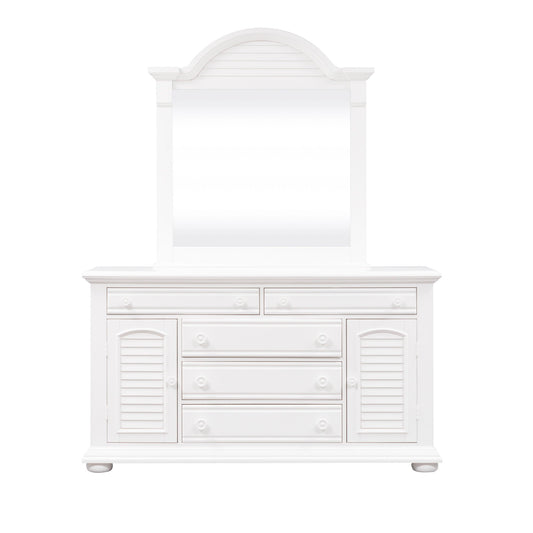 Summer House - Dresser & Mirror - White - Hornell Furniture Outlet