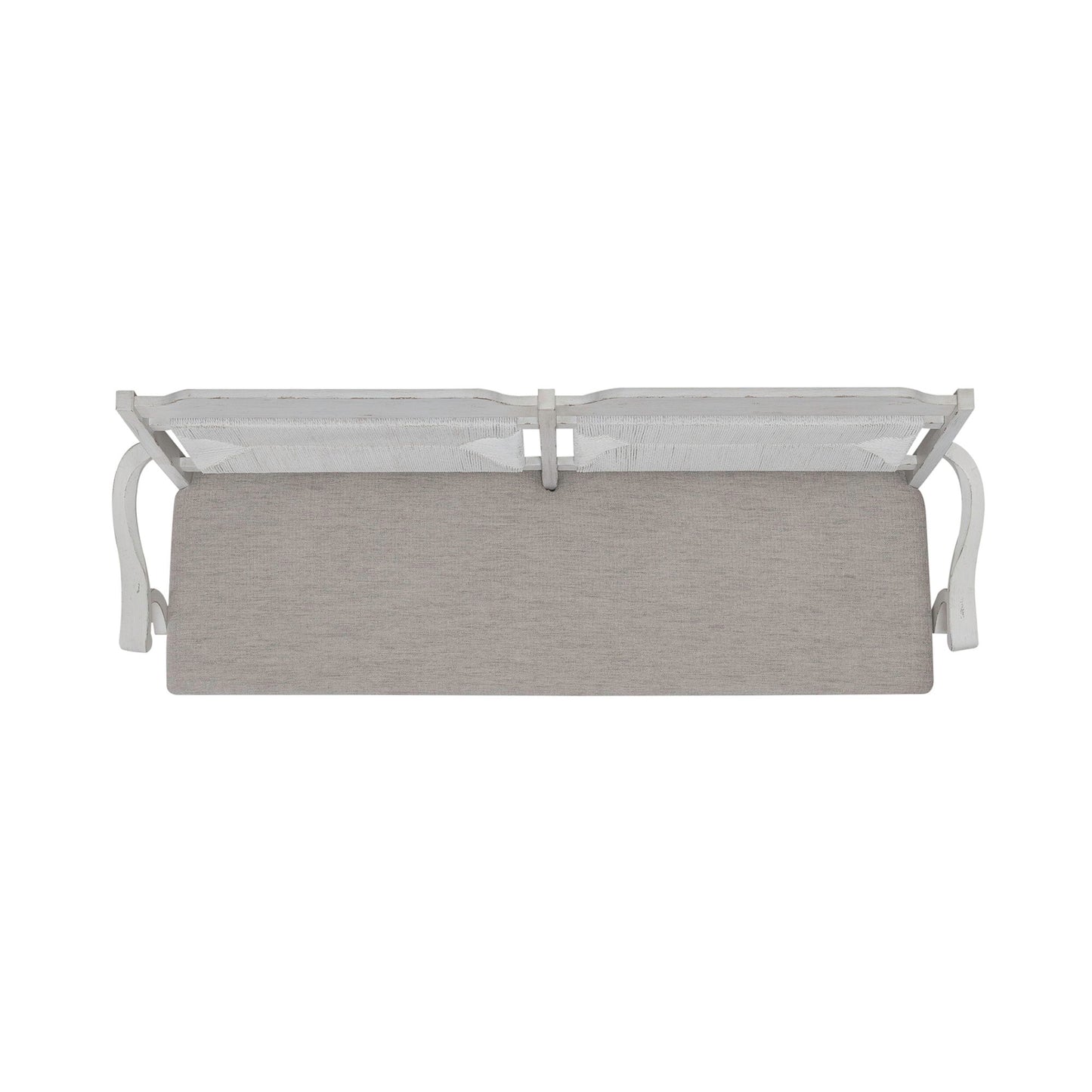 River Place - Panel Back Bench (RTA) - White - Hornell Furniture Outlet