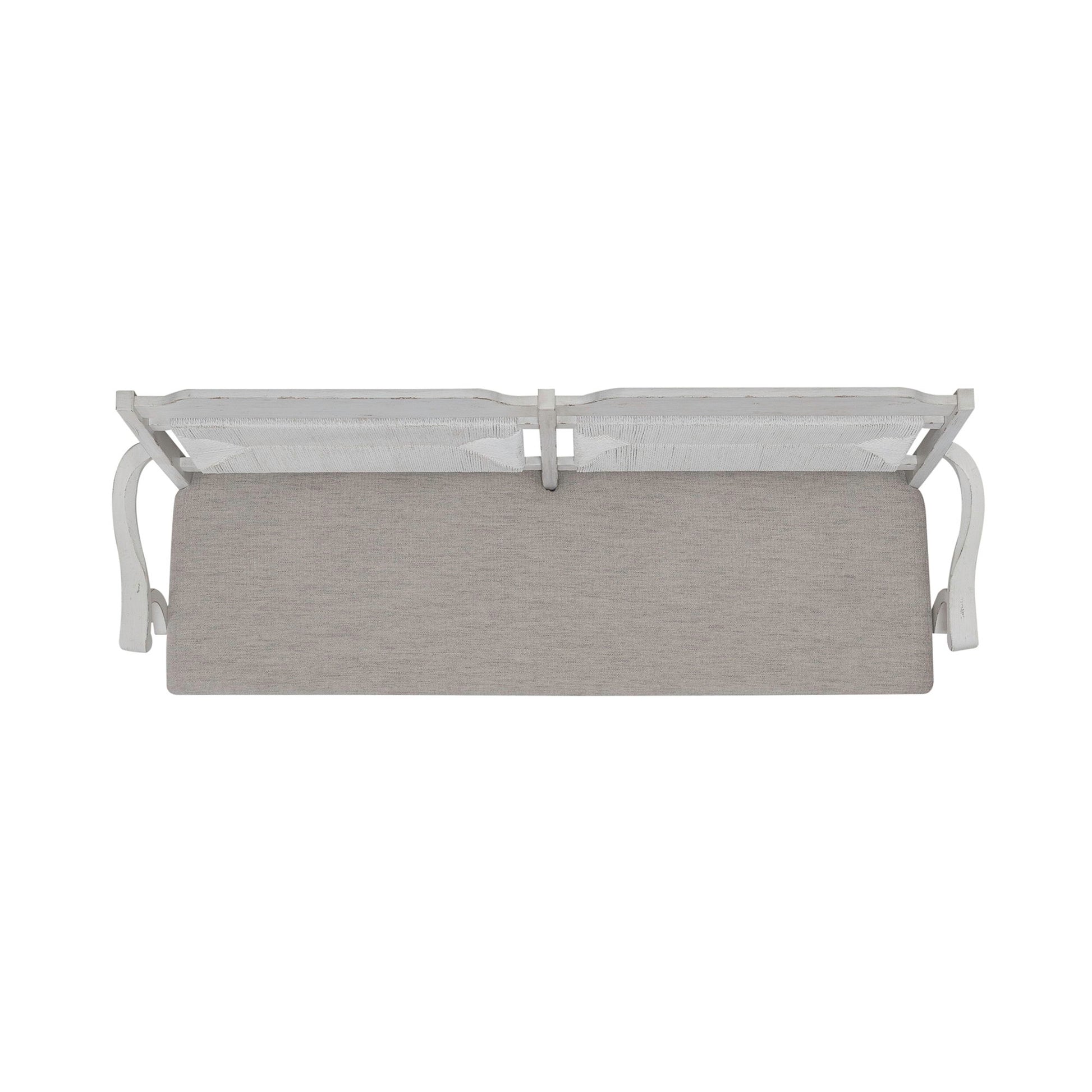 River Place - Panel Back Bench (RTA) - White - Hornell Furniture Outlet