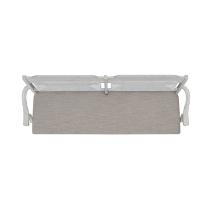 River Place - Panel Back Bench (RTA) - White - Hornell Furniture Outlet