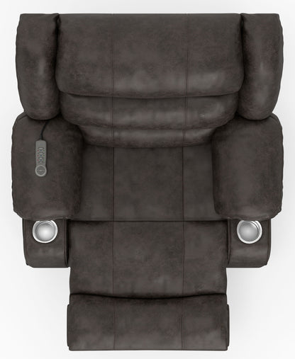 Tucker - Power Lift Recliner With Heat & Massage - Steel - Hornell Furniture Outlet