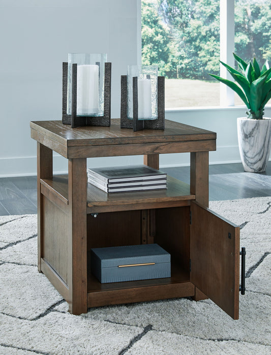 Boardernest - Brown - Rectangular End Table - Hornell Furniture Outlet