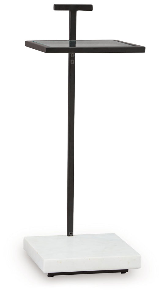 Mannill - Accent Table - Black / White - Hornell Furniture Outlet