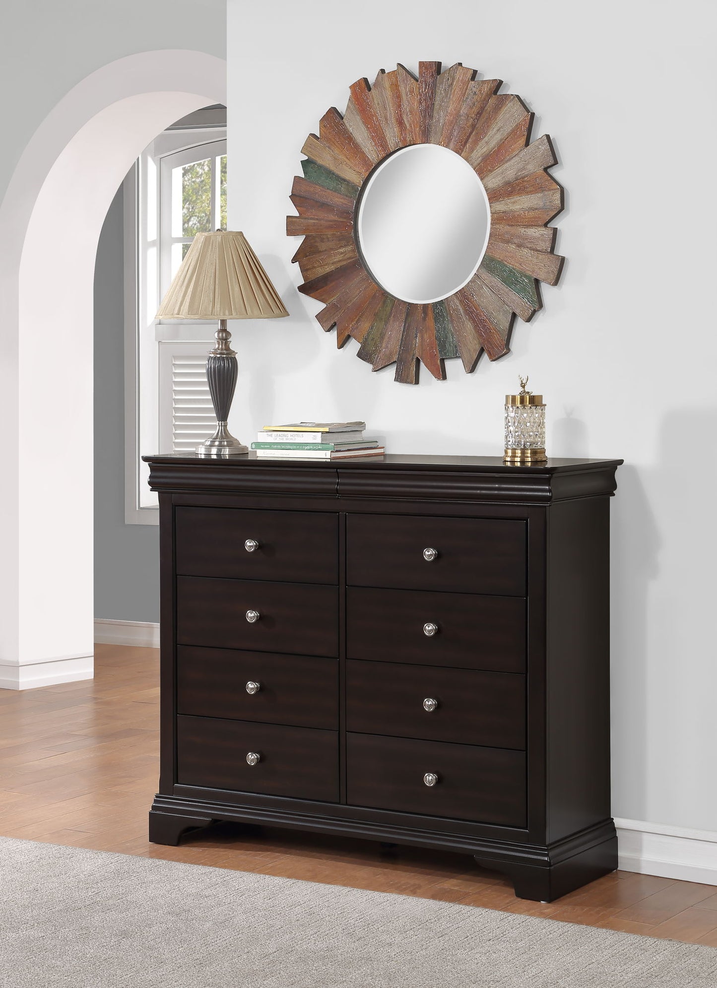Dominique - Chesser - Dark Brown - Hornell Furniture Outlet