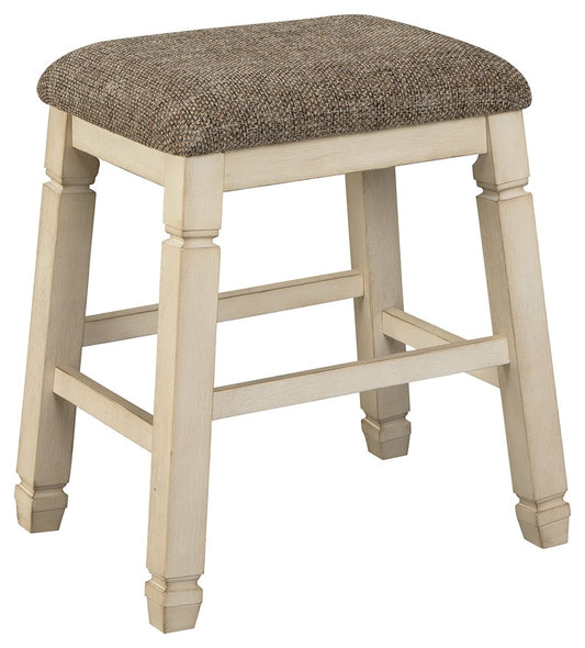 Bolanburg - Beige - Upholstered Stool (Set of 2) - Hornell Furniture Outlet