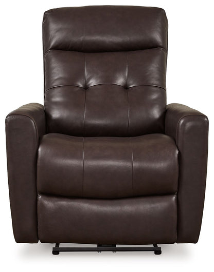 Pisgham - Power Recliner With Adj Headrest - Hornell Furniture Outlet