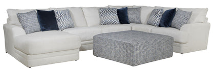 Polaris - Sectional With Comfort Coil Seating, 9 Included Accent Pillows And Included Cocktail Ottoman - Hornell Furniture Outlet