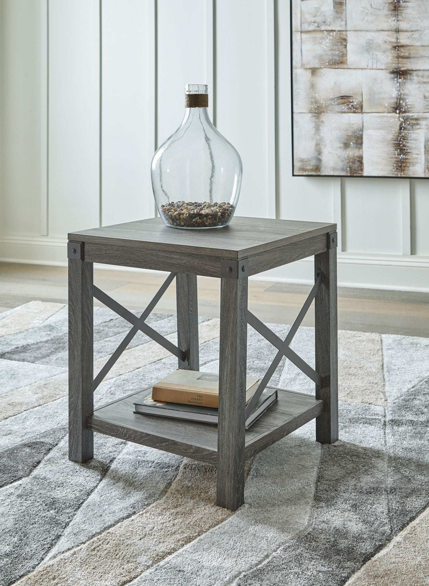 Freedan - Grayish Brown - 3 Pc. - Coffee Table, 2 End Tables - Hornell Furniture Outlet