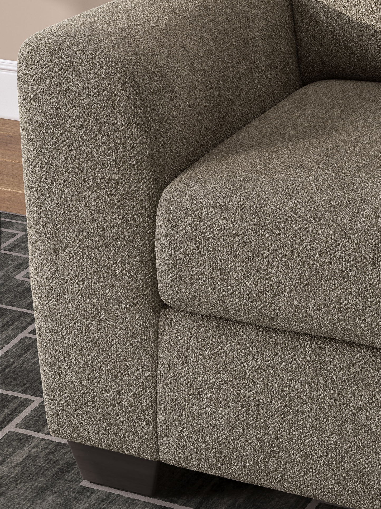 Triston - Peaks - Chair And A Half - Suede - Hornell Furniture Outlet