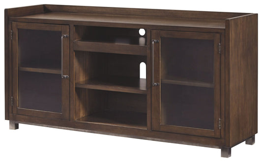 Starmore - Brown - XL TV Stand w/Fireplace Option - Hornell Furniture Outlet