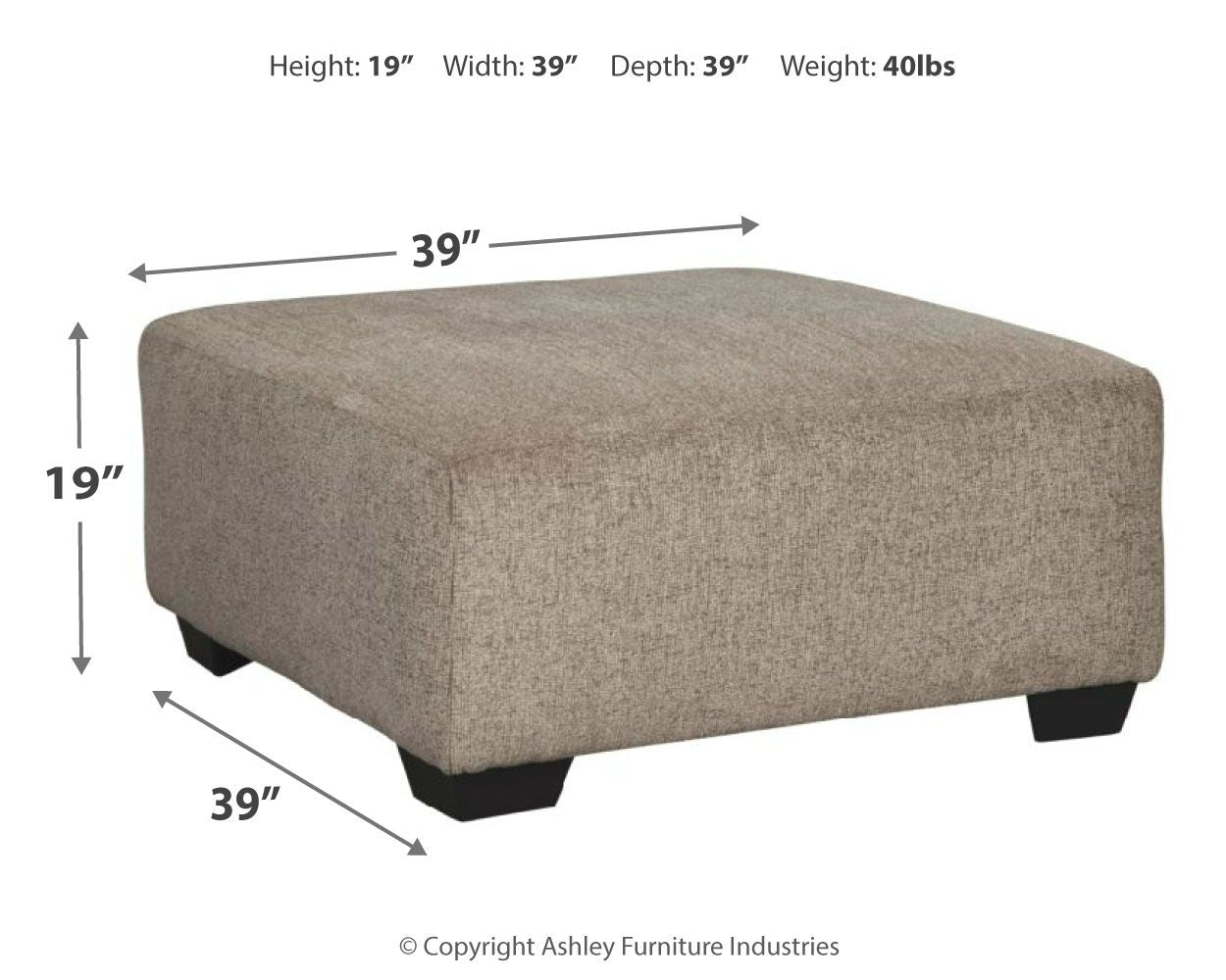 Ballinasloe - Ottoman - Hornell Furniture Outlet