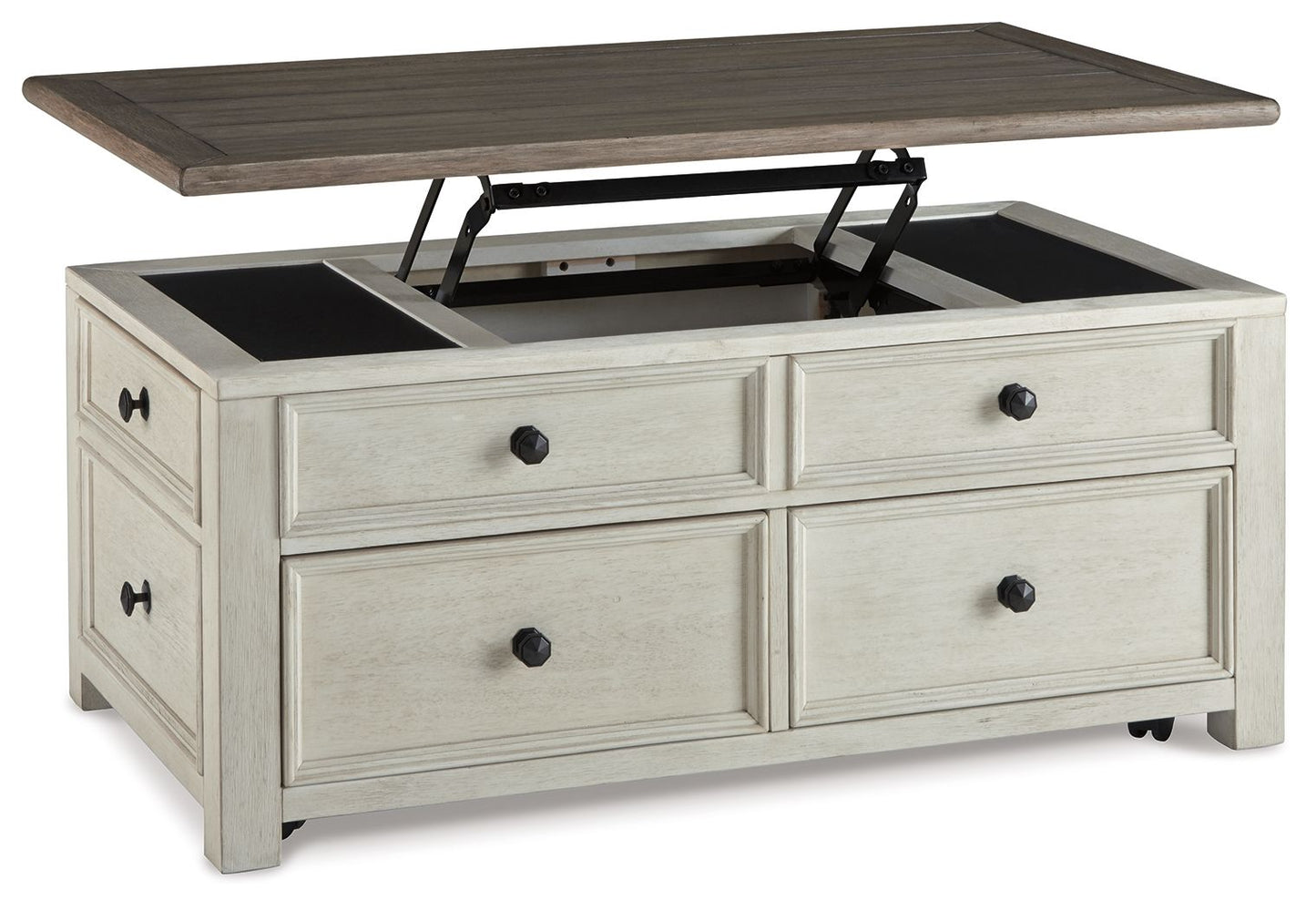 Bolanburg - White / Brown / Beige - Lift Top Cocktail Table - Hornell Furniture Outlet