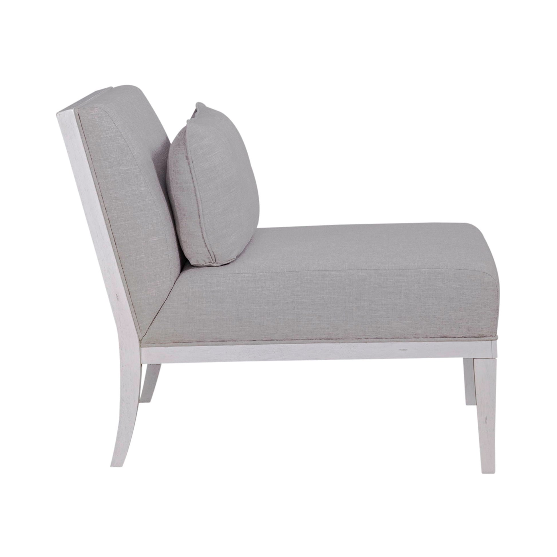 Allyson Park - Upholstered Accent Chair - Wirebrushed White - Hornell Furniture Outlet