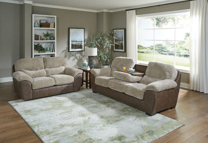 McMahon - Gliding Loveseat - Bark - Hornell Furniture Outlet