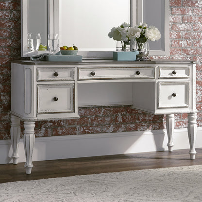 Magnolia Manor - Vanity Desk - White - Hornell Furniture Outlet