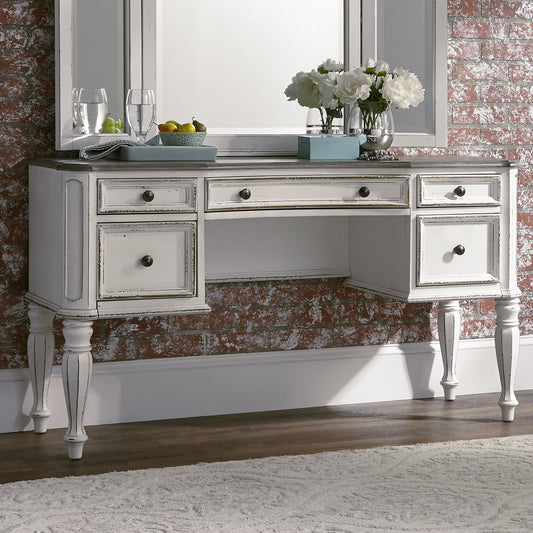 Magnolia Manor - Vanity Desk - White - Hornell Furniture Outlet
