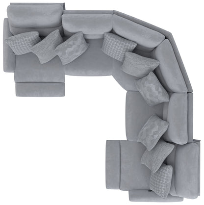 Majesty - Deep Seating Power Reclining Sectional - Hornell Furniture Outlet