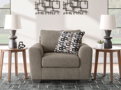 Triston - Peaks - Chair And A Half - Suede - Hornell Furniture Outlet