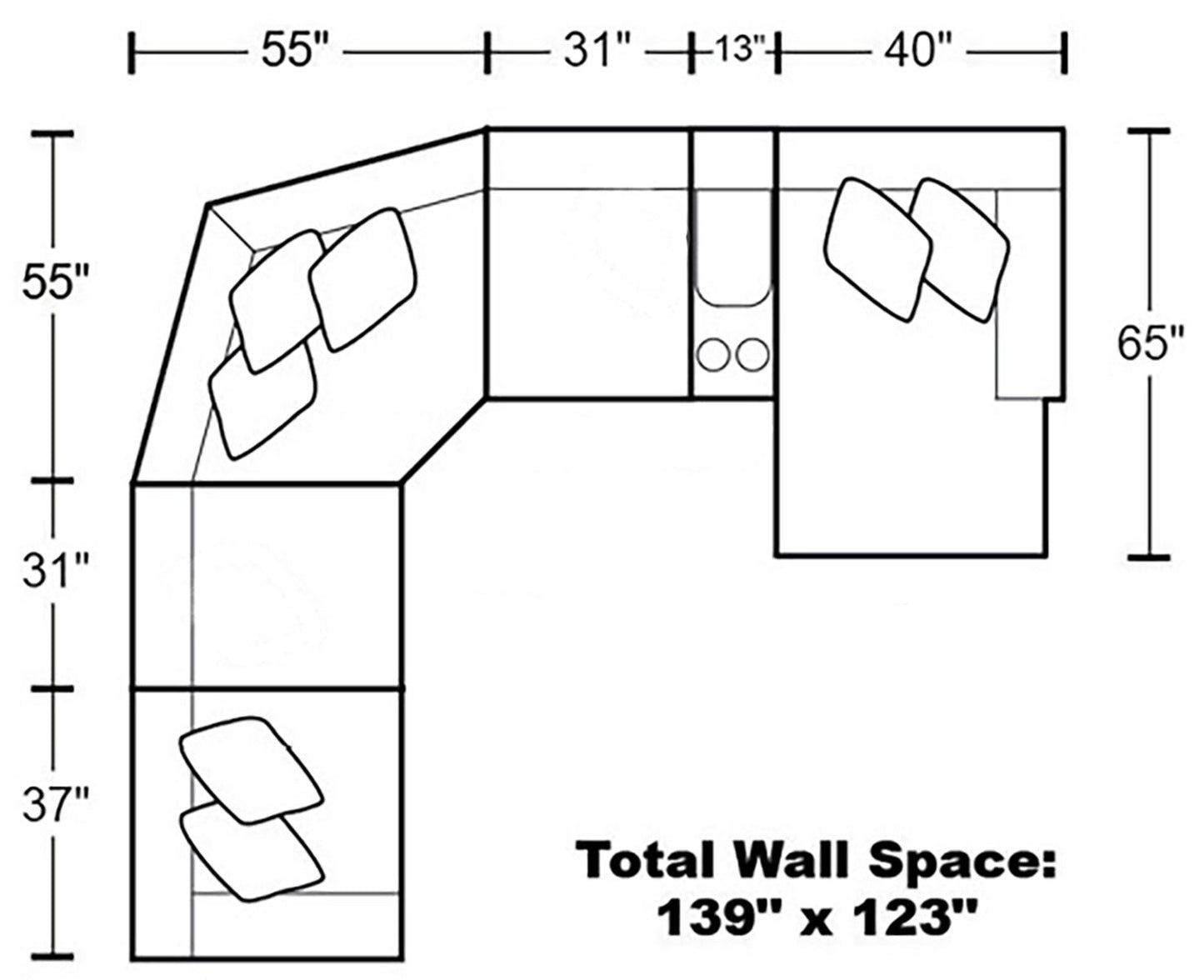 McPherson - Reclining Sectional - Hornell Furniture Outlet