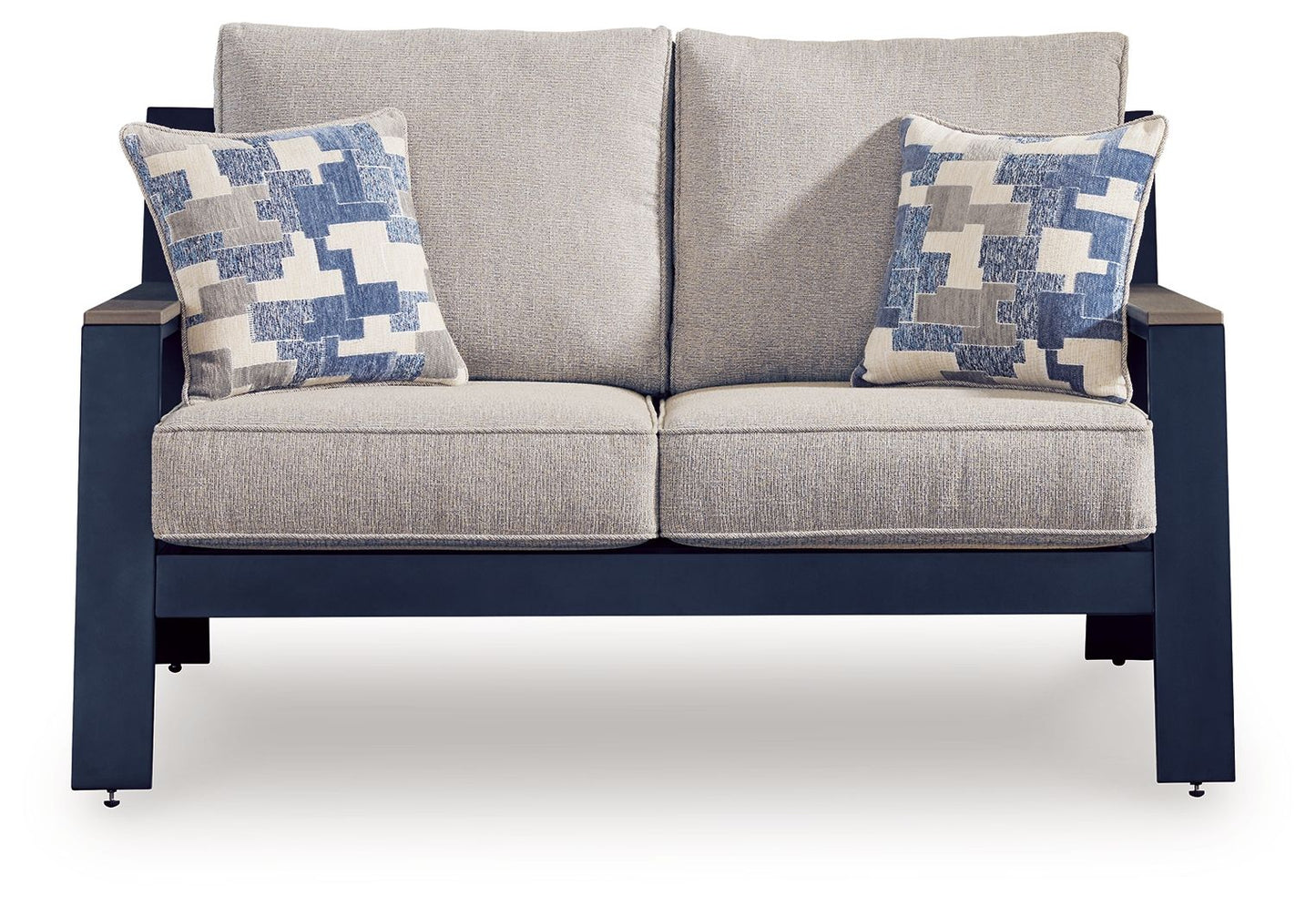 East Beach - Loveseat With Cushion - Blue - Hornell Furniture Outlet