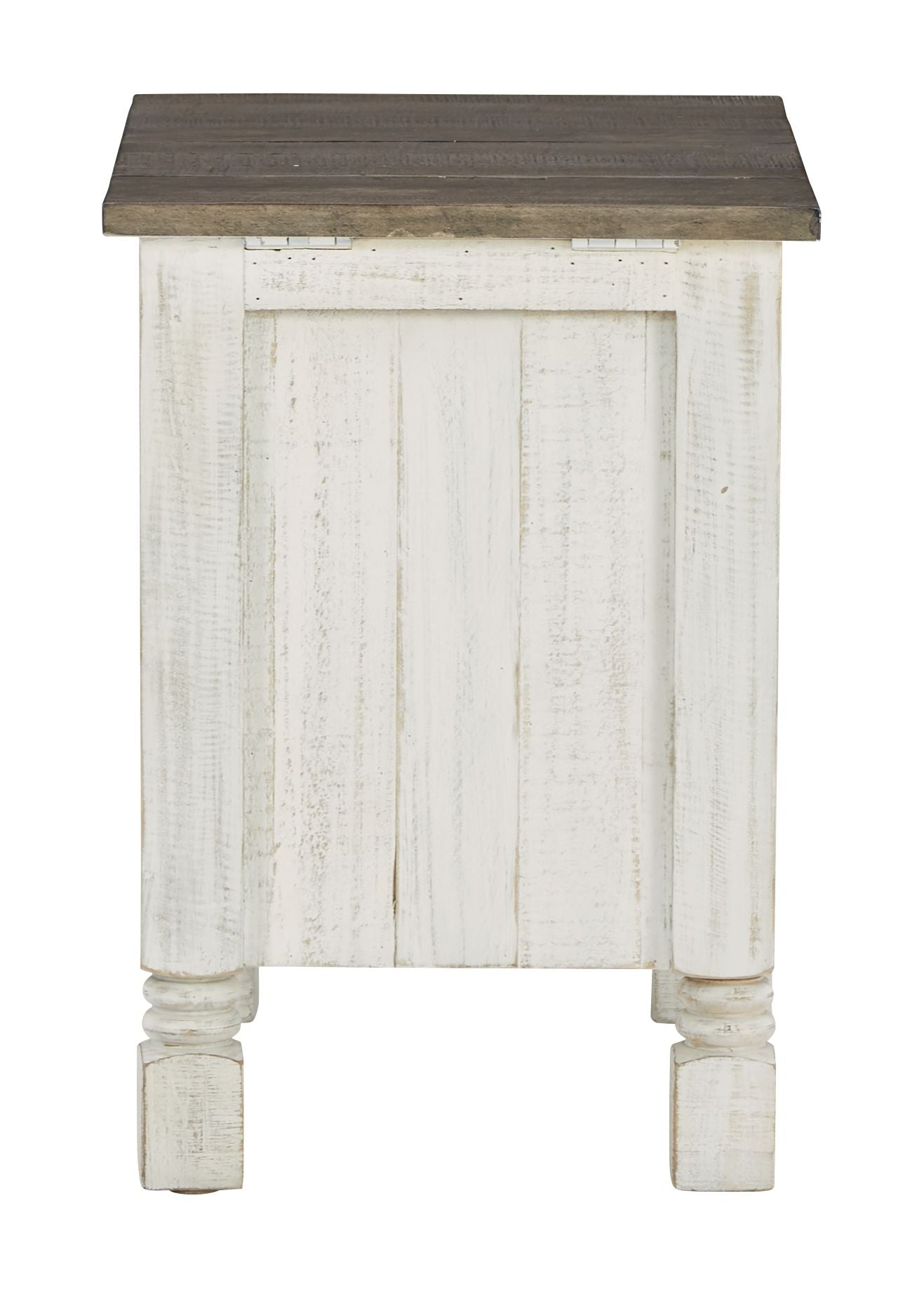 Havalance - White / Gray - Chair Side End Table - Hornell Furniture Outlet