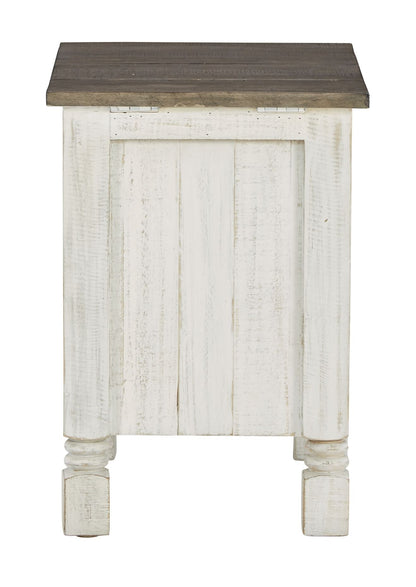 Havalance - White / Gray - Chair Side End Table - Hornell Furniture Outlet