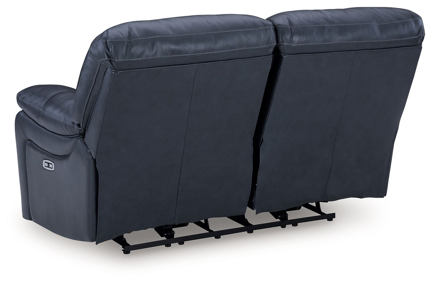 Leesworth - 3 Pc. - Power Reclining Sofa, Power Reclining Loveseat, Power Rocker Recliner - Ocean - Hornell Furniture Outlet
