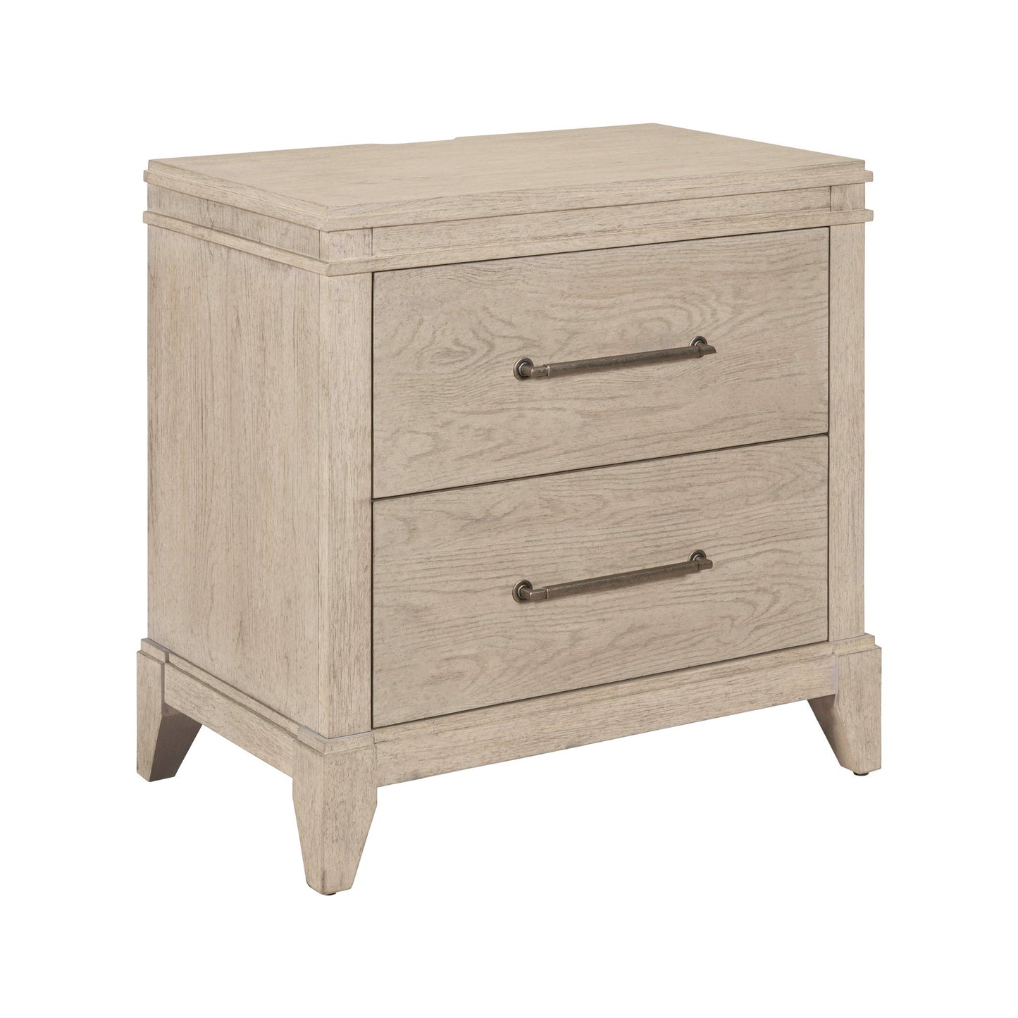 New Haven - Nightstand With Charging Station - White - Hornell Furniture Outlet