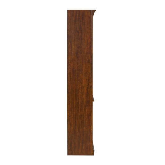 Brayton Manor - Jr Executive Open Bookcase - Dark Brown - Hornell Furniture Outlet