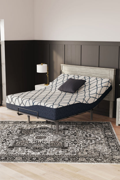 12 Inch Chime Elite 2.0 - White / Blue - California King Mattress - Hornell Furniture Outlet