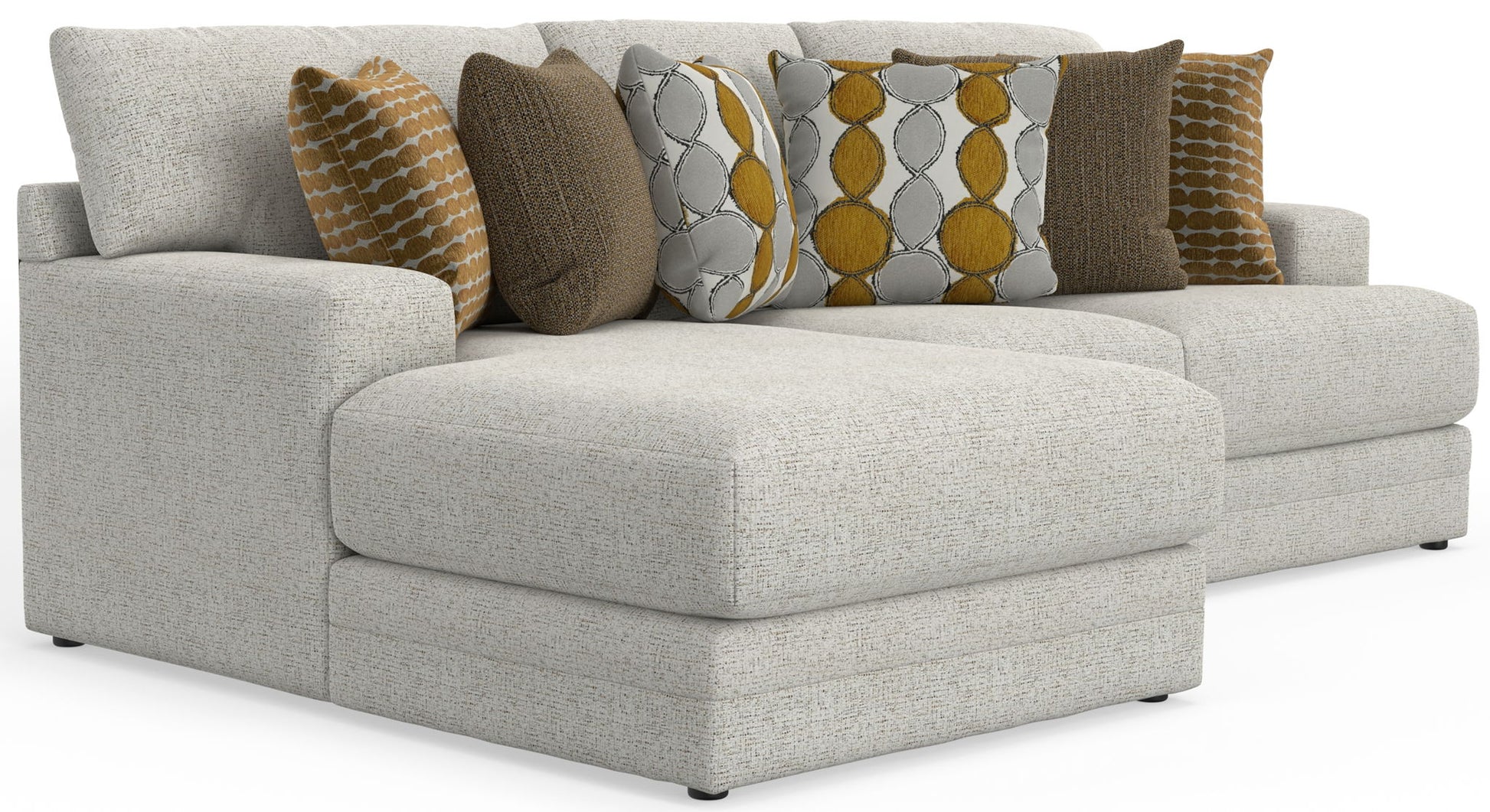 Tori - Sectional With Comfort Coil Seating And Accent Pillows Included - Hornell Furniture Outlet